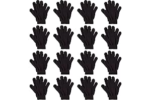 16 Pairs Kids Gloves, Winter Boys or Girls Gloves, Children's Warm Knit...