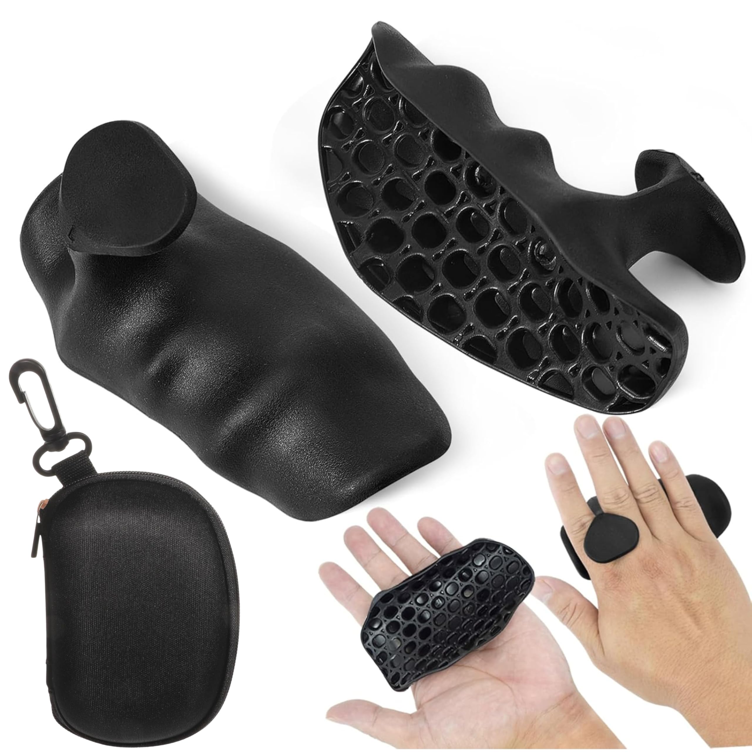 Weight Lifting Gym Grips for Men & Women | Anti-Slip Palm Support Hand Grips | Improved Grip Control & Reduced Hand Strain | For Dumbbell, Barbell & Cable Workouts-image-25