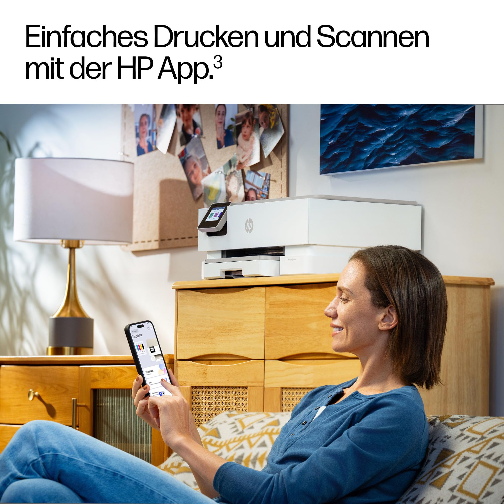 HP Envy Photo 7230 Multifunktionsdrucker Tintenstrahldrucker DIN A4 WiFi USB Drucken Scannen Kopieren Fotodruck