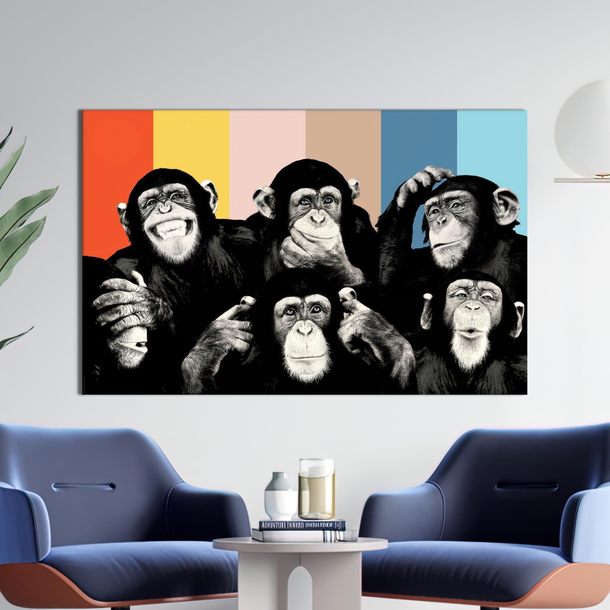 Peinture de singes originale pour transformer votre intérieur en espace d'expression - 8