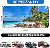 Vista 7 de Parasol plegable para parabrisas de coche, cubreventanas frontales para coche, accesorios para coche, protección contra el calor y los rayos UV