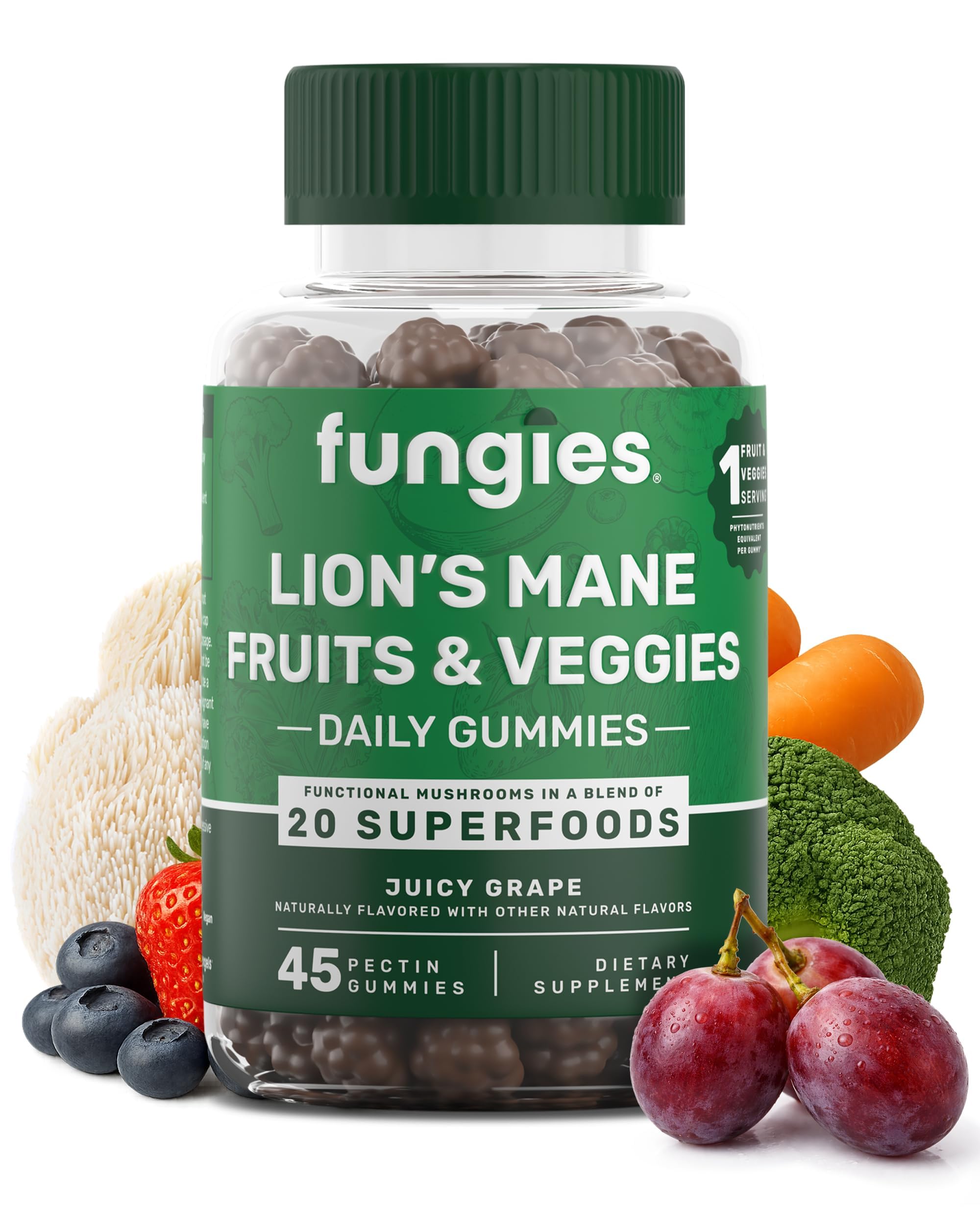 Fungies Lion's Mane Mushroom Complex Gummies | 45 Count