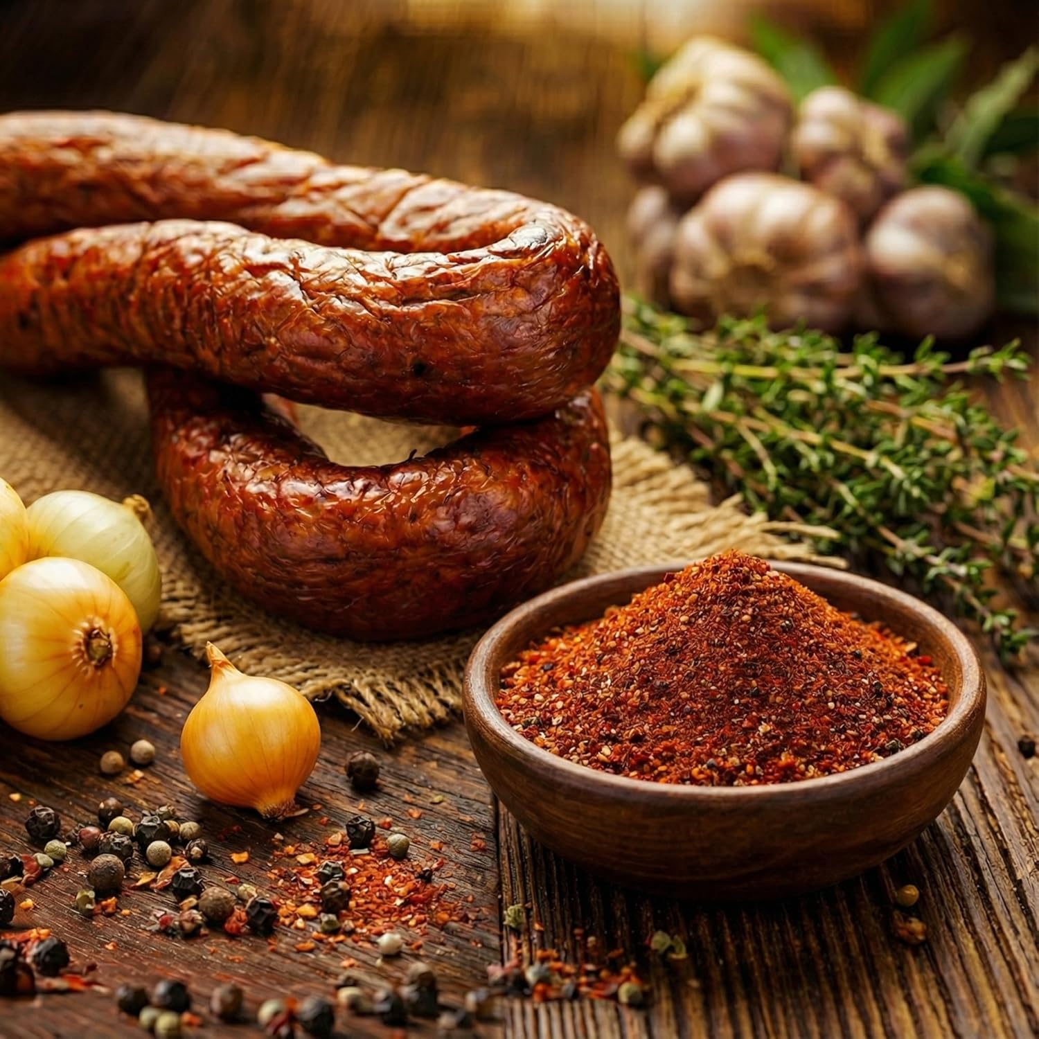 Dobesh Sausage Seasoning Mix with Cure - Seasons up to 50 Lbs of Meat (Wild Game or Domestic) - Texas Smokehouse Style flavor - Slightly Spicy & Peppery (32 ounces)