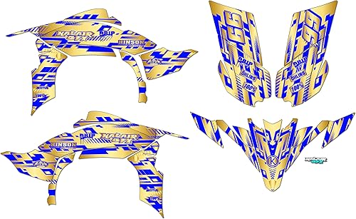 Miniatura 7 de Kalair GFX Kit de gráficos para Yamaha YFZ 450R (2009-2013) Incision Series Orange-shift 21 Mil  ATV UTV Dirt bike pegatinas, Quad dirtbike racing