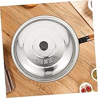 Vista 5 de Recipientes pequeños de vidrio con tapa universal – Tapa de tapa para ollas, tapa de acero inoxidable, se adapta a todas las ollas, sartenes/woks