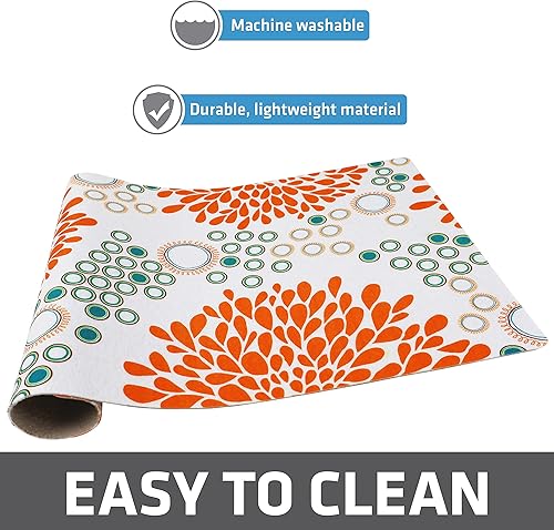 Miniatura 139 de Drymate Mantel individual con tazón para mascotas, tapete de alimentación de alimentos para perros y gatos, tela absorbente, respaldo impermeable