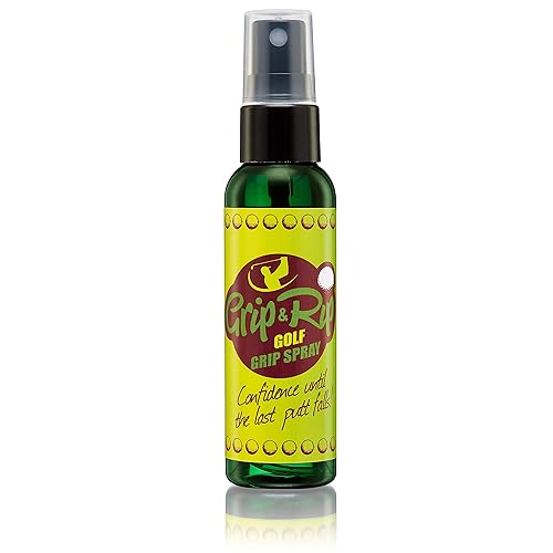 Grip & Rip Golf Grip Spray | Combate el sudor en tus empuñaduras de golf | Agarre firme de golf con o sin guantes de golf | Entrenador de agarre de
