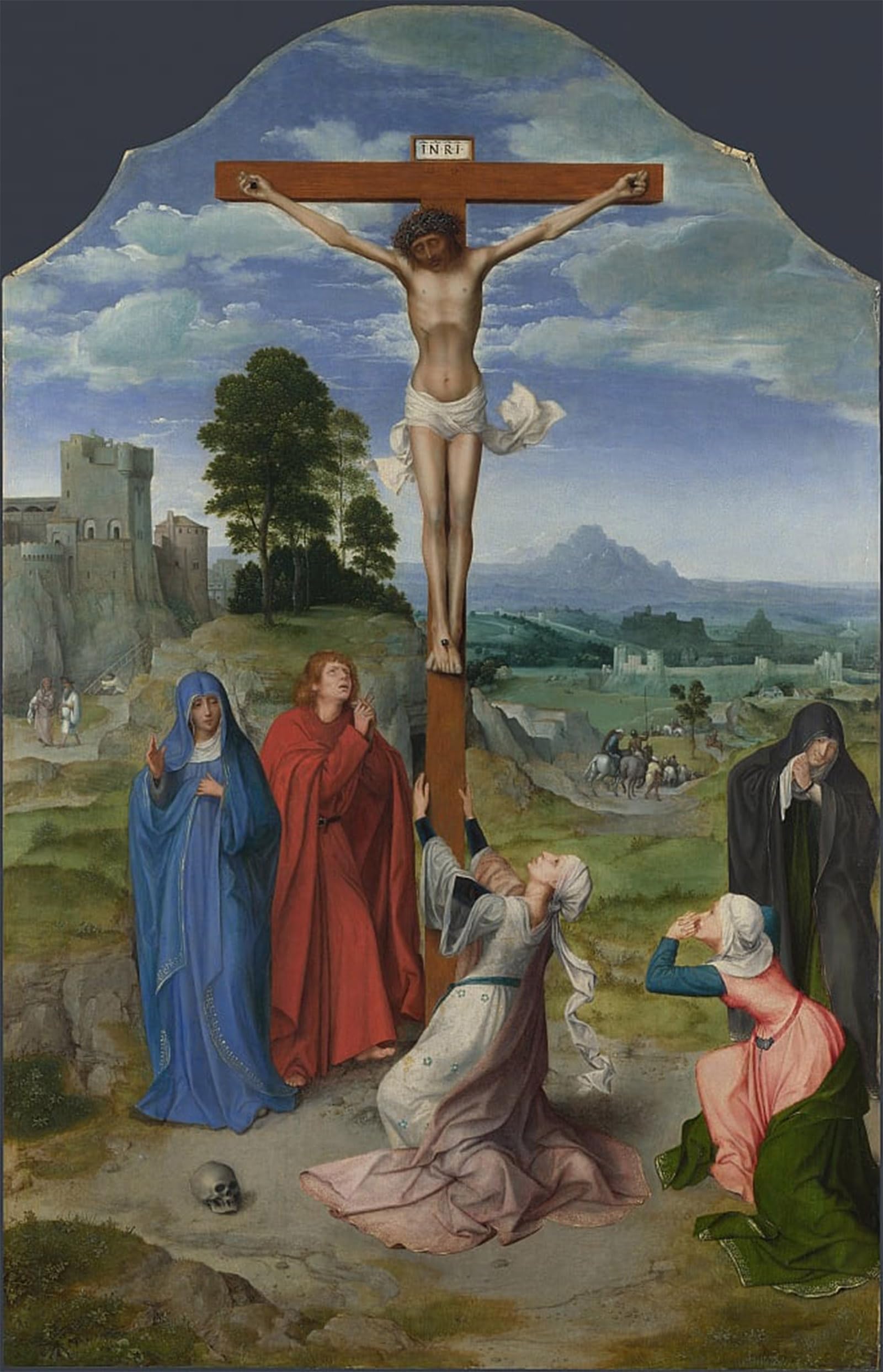 Impression Tableaux Peinture sur Toile la Crucifixion Quentin Massys Art - 5