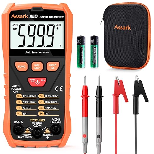 Assark Digital Multimeter Automatisch Bereichswahl, 6000 Counts ...