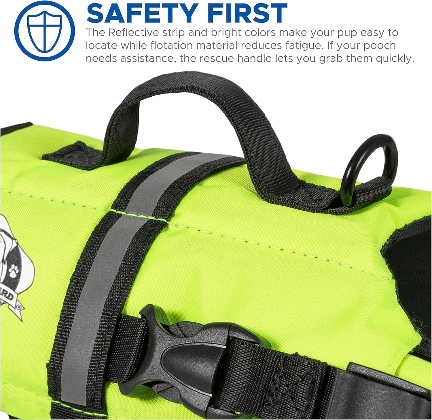 Paws Aboard Doggy Life Jacket XXS-Safety Neon Yellow