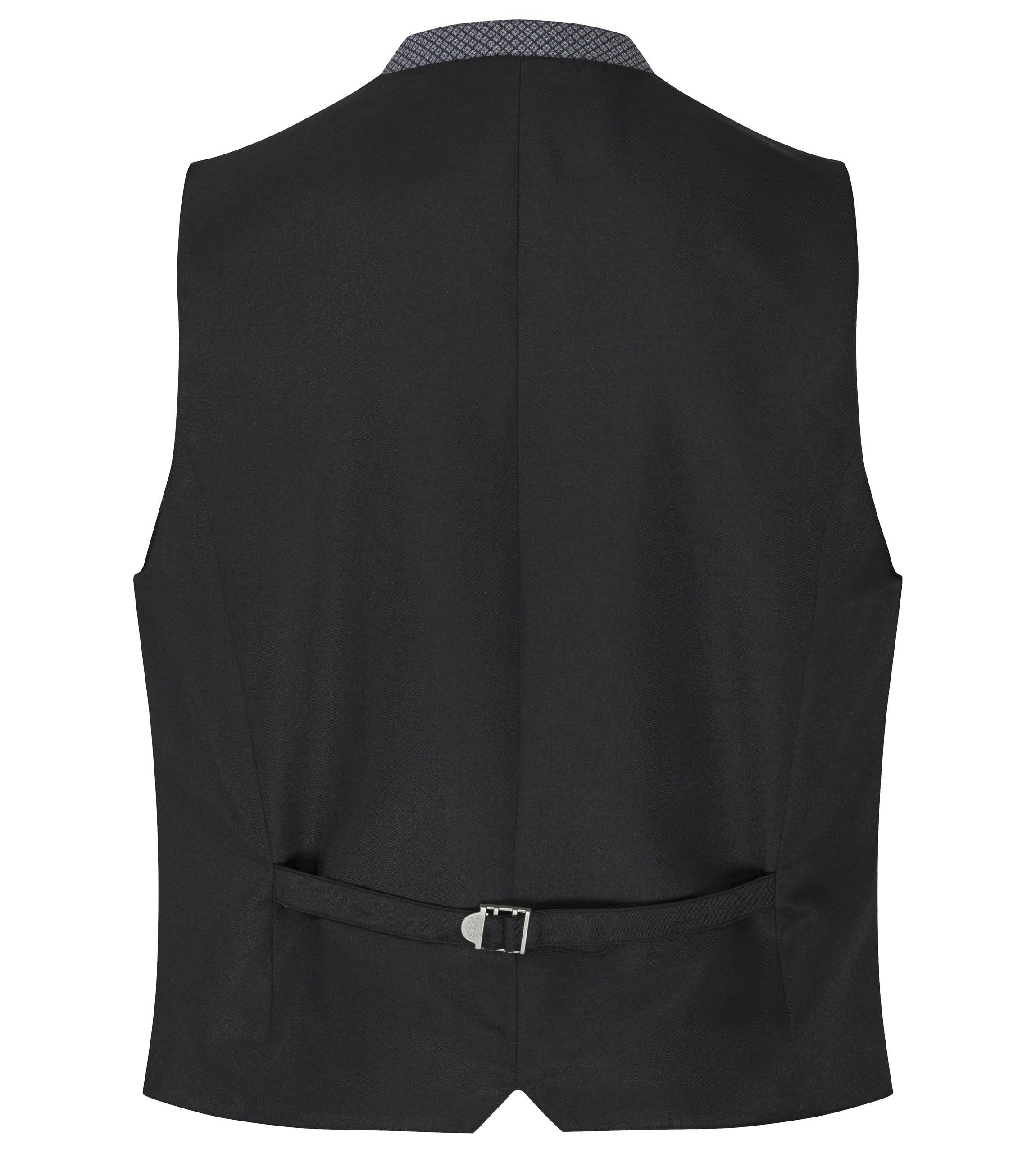 Schöneberger Trachten Couture Gilet da uomo in pelle di alta qualità, per Oktoberfest, colore blu reale