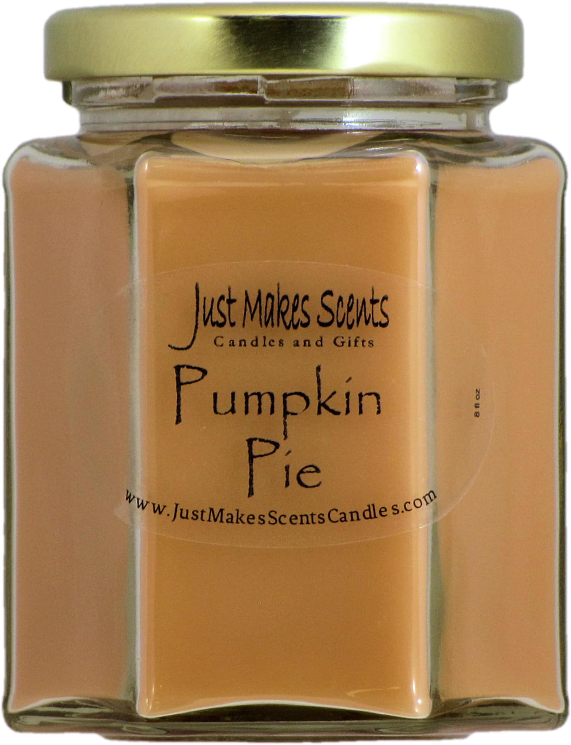 Pumpkin Pie Scented Blended Soy Candle | Hand Poured Fall Fragrance Candles | Made in The USA by Just Makes Scents
