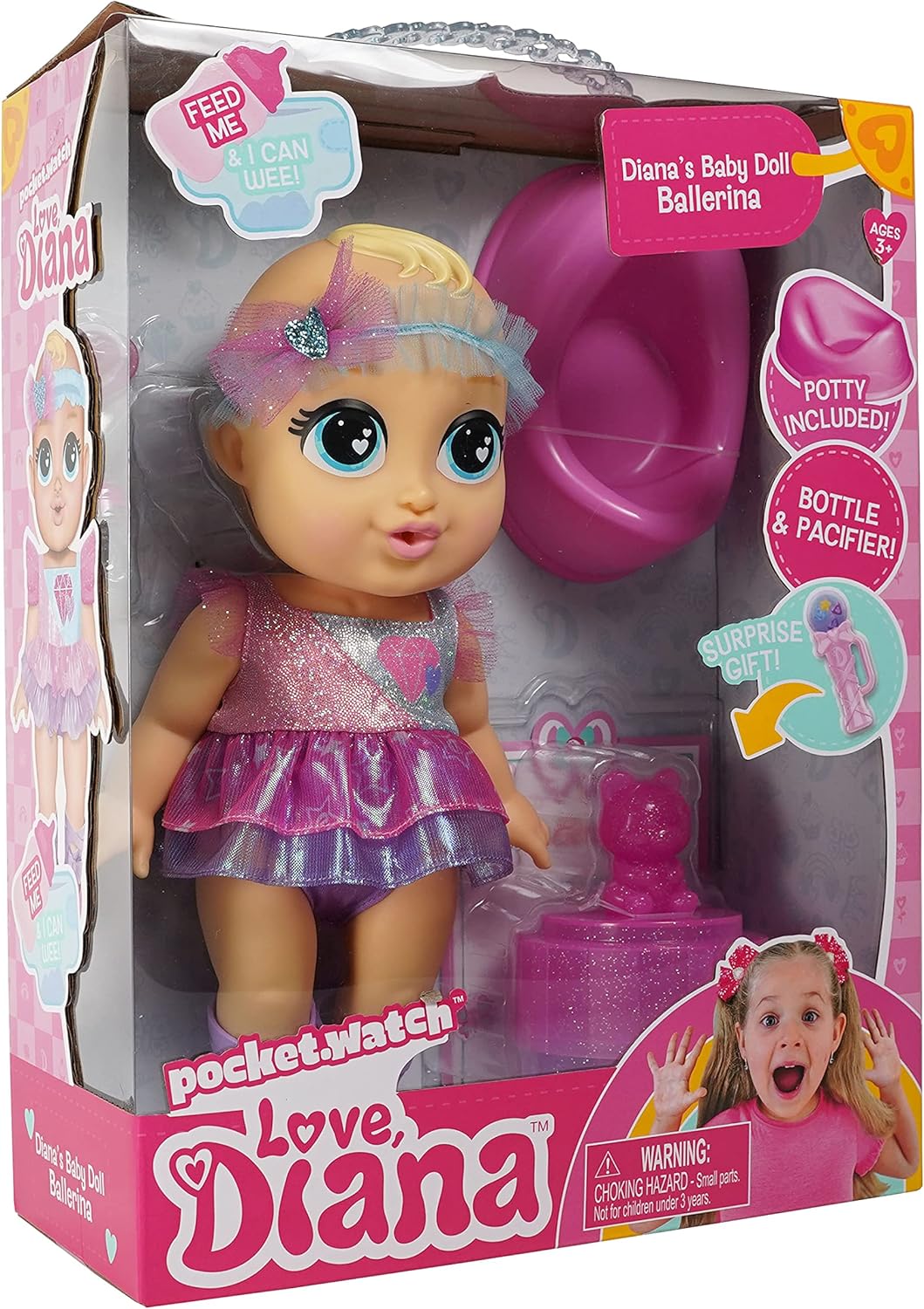 Love, Diana 919996.002 Baby Doll Asst-Ballerina, Mixed Colours