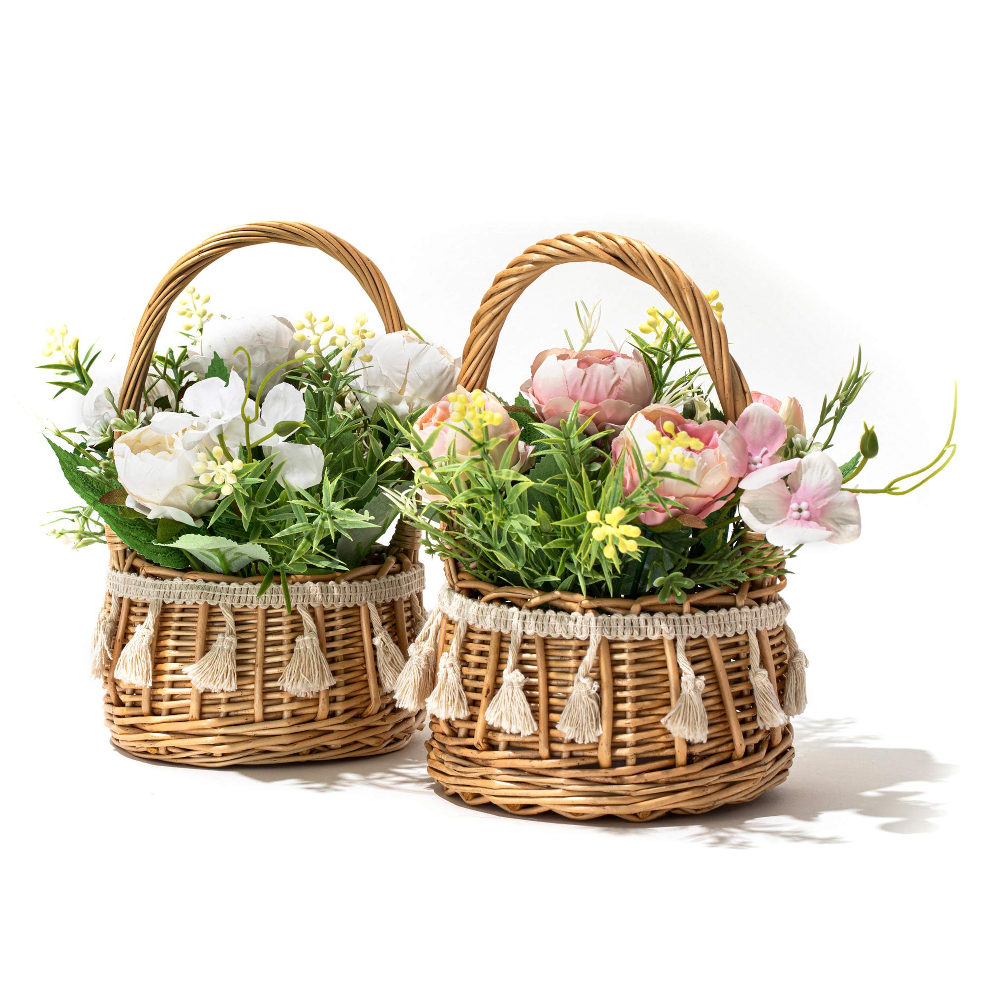 Artificial White Poinsettia Plants Decor For You