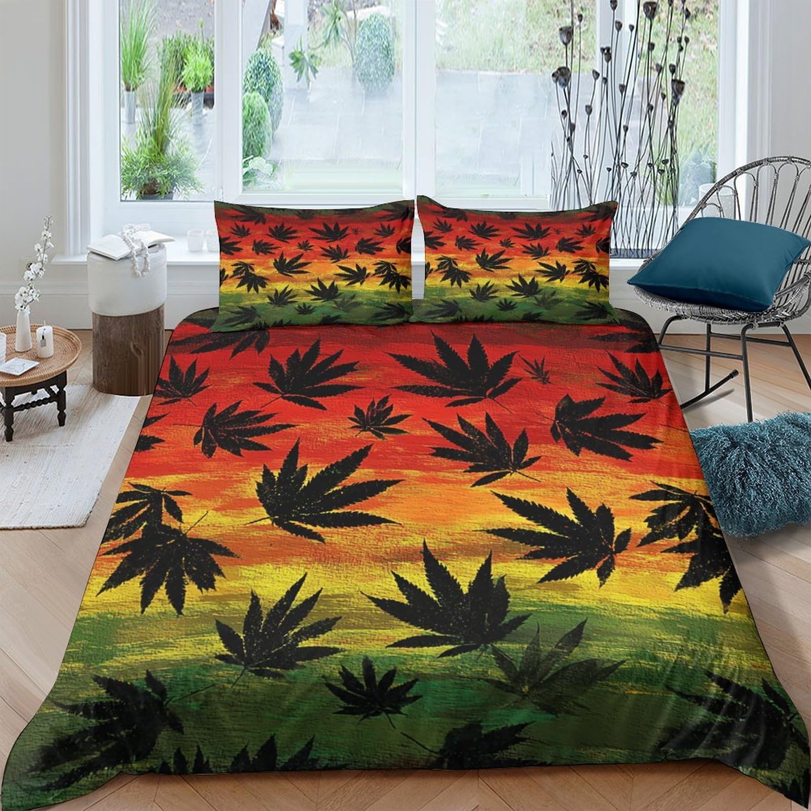 Housse de couette rasta 260x220cm pour lit de couple géant résolvant le manque de couverture