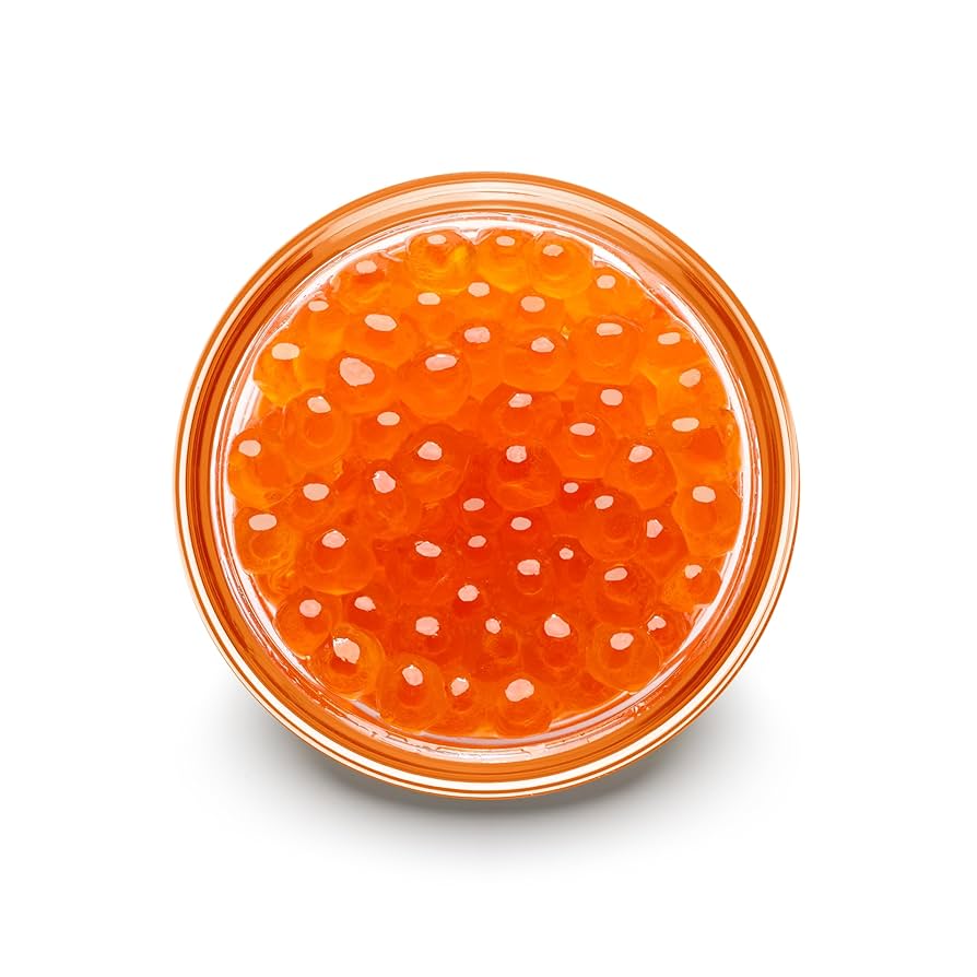 アクセサリー Salmon roe Amazon.com: YuZiJiang. Premium Salmon Roe Caviar 120g