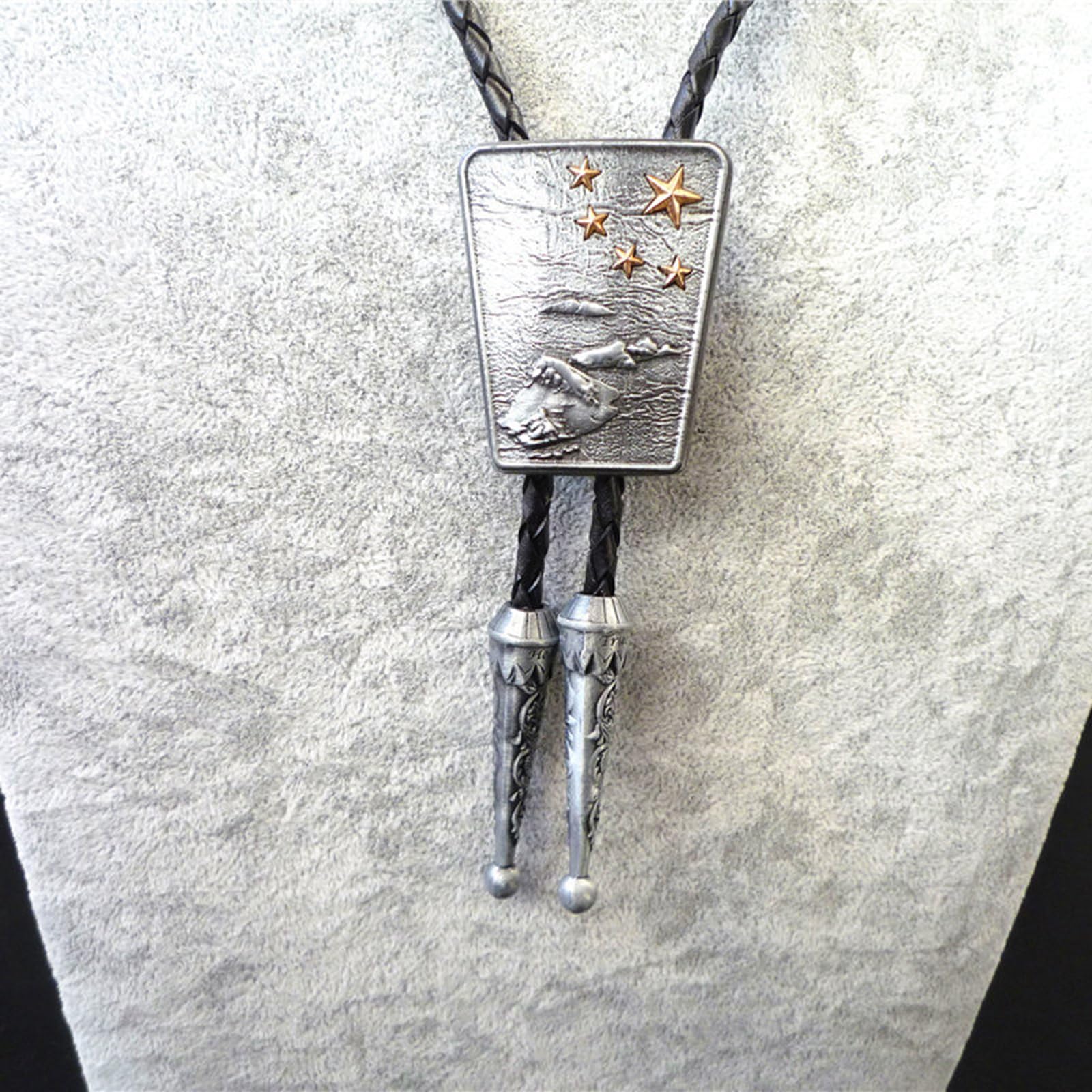 Leder-Krawatte, Halloween-Krawatte, handgefertigt, Western-Krawatte, Western-Krawatte, Westernkleidung, Accessoire, Rodeos