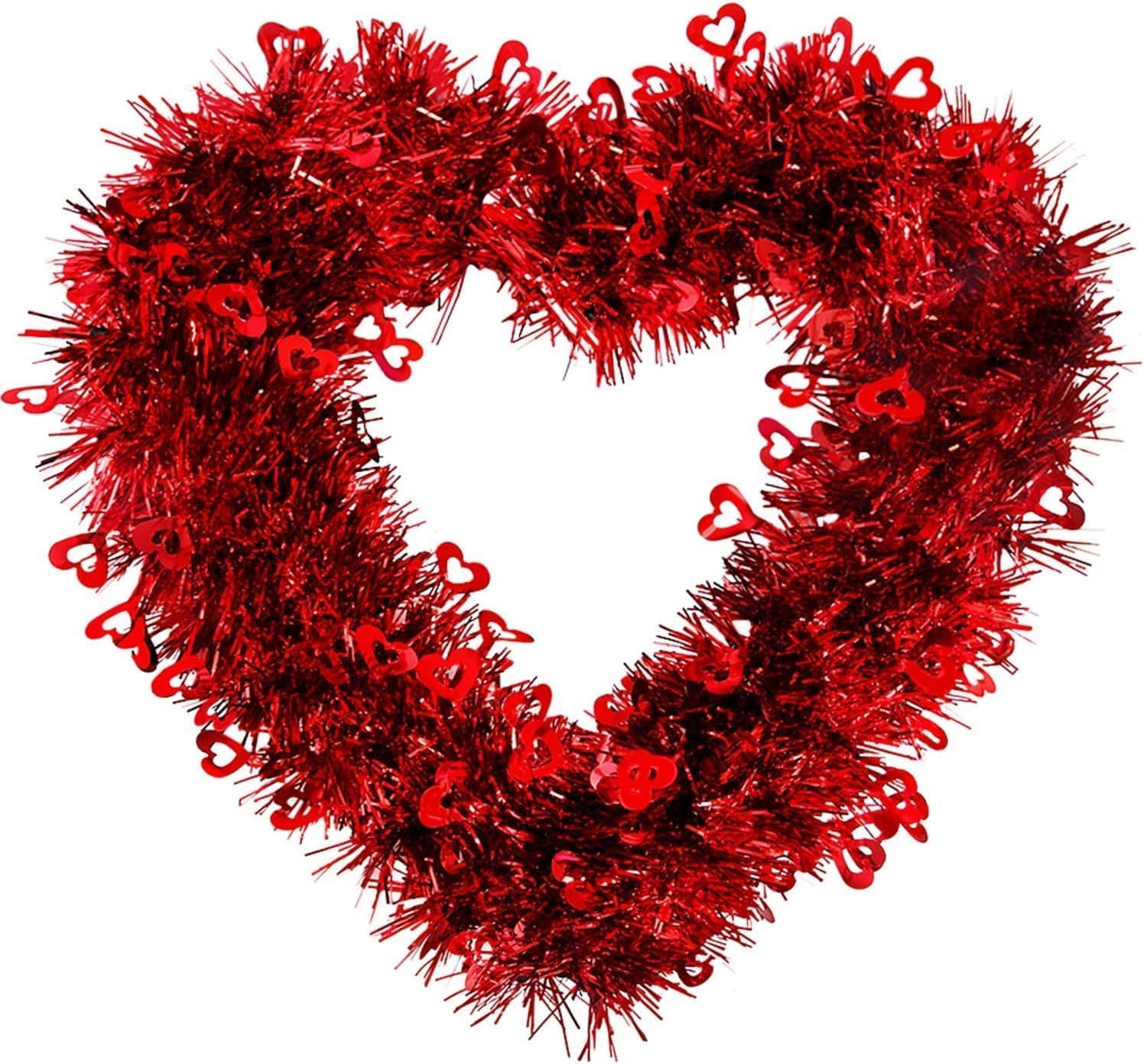 Valentine's Day Heart Shaped Wreath