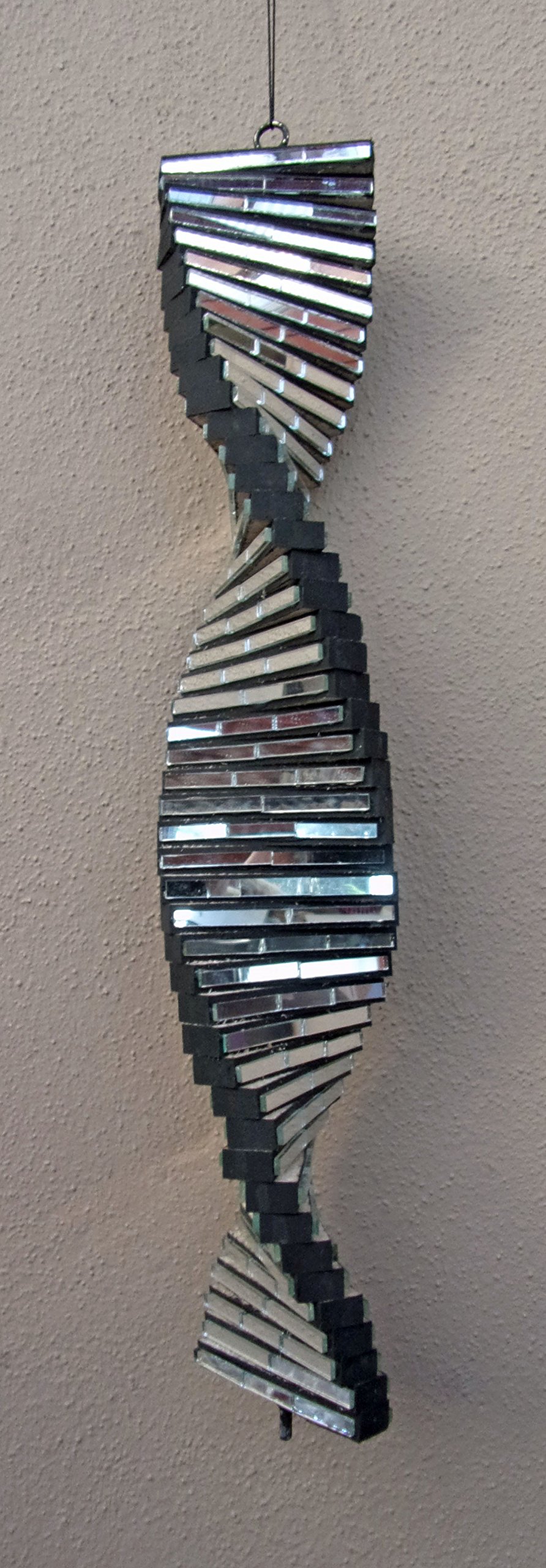 Plantation DesignsUnusual Hand Made Mirror Segment Wind Twister Spiral Bali Wind Spinner 40cm sml