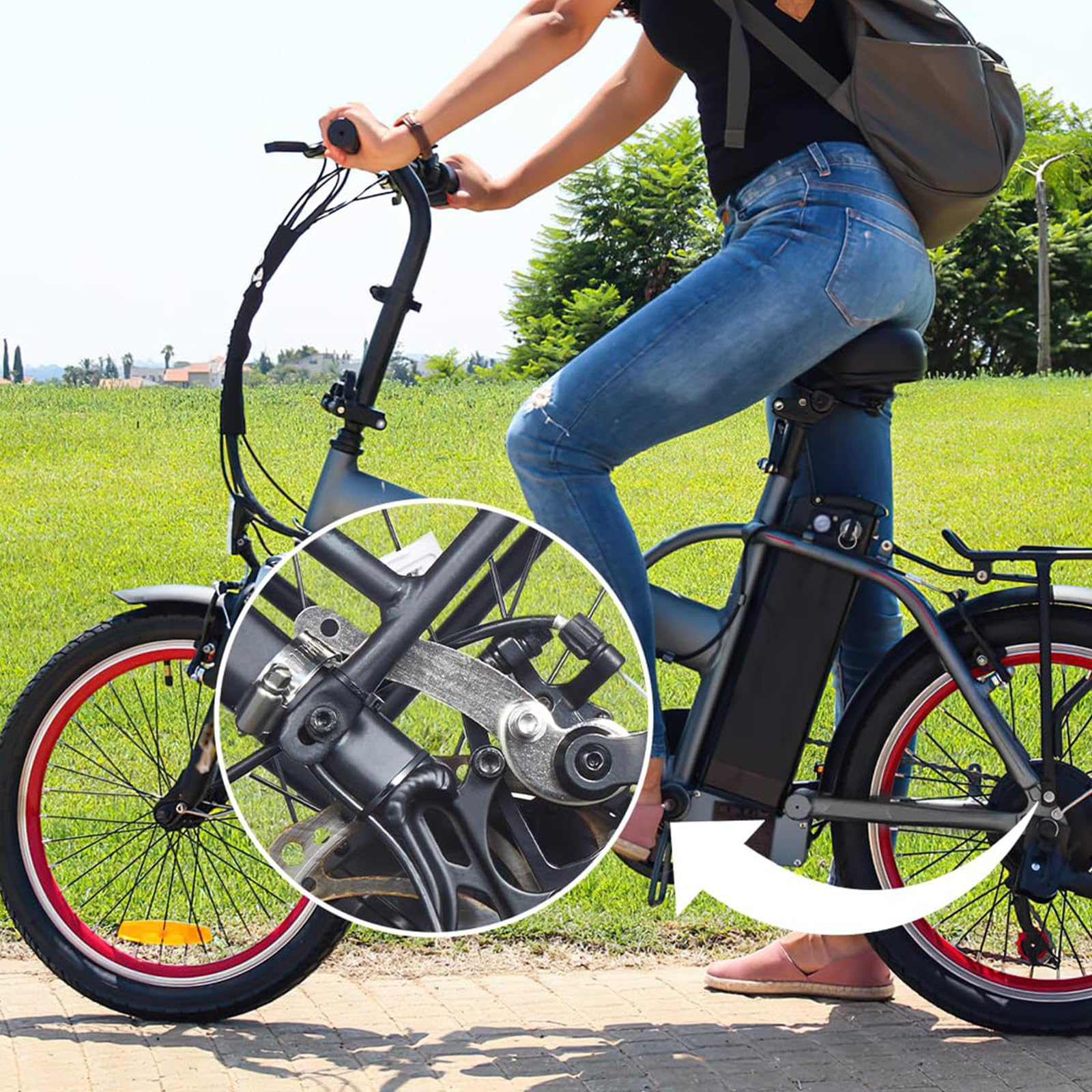 Bracci Torque EBike – 2 set di kit di conversione braccio dinamometrico ferro-alluminio, misura universale per biciclette elettriche, accessori per protezione albero motore, stabilità forcella