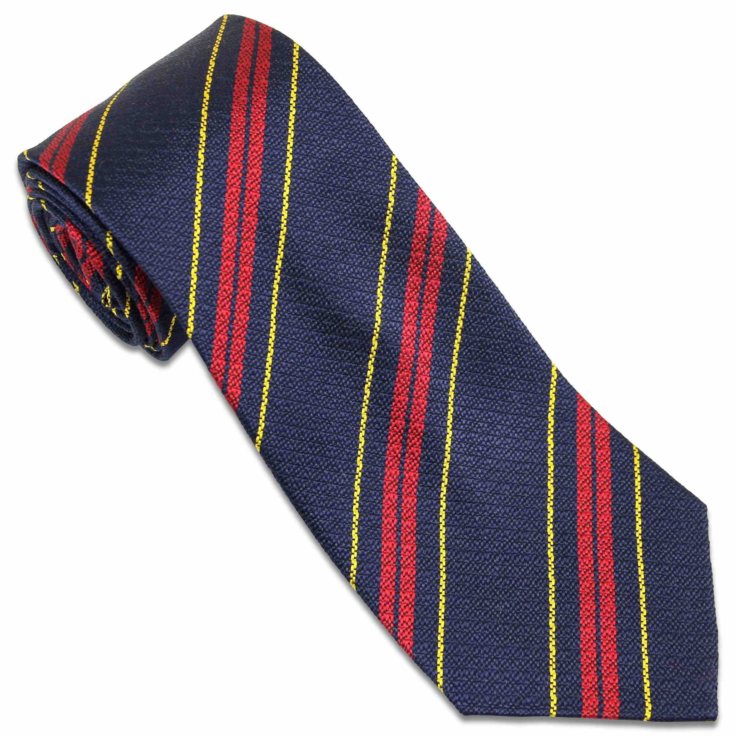 The Regimental Shop Men's Multicolour Royal Logistic Corps Silk Non Crease Regital Tie