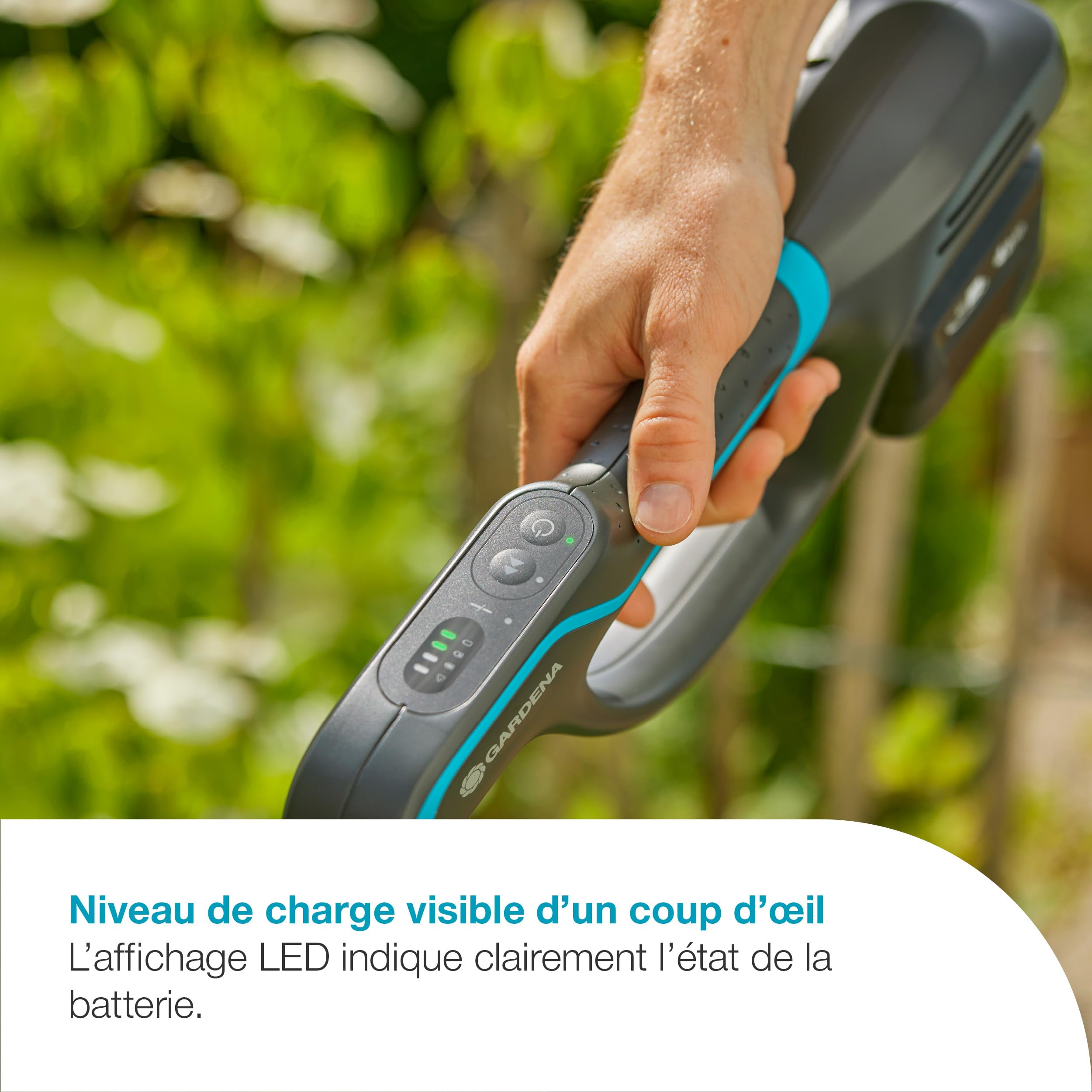 Gardena Coupe-Bordures PowerTrim 30/18V P4A - sans Chargeur ni Batterie: Puissant, Fil Nylon 2 mm, Réglable, pour Herbe Dense, sans Fil (14703-55)