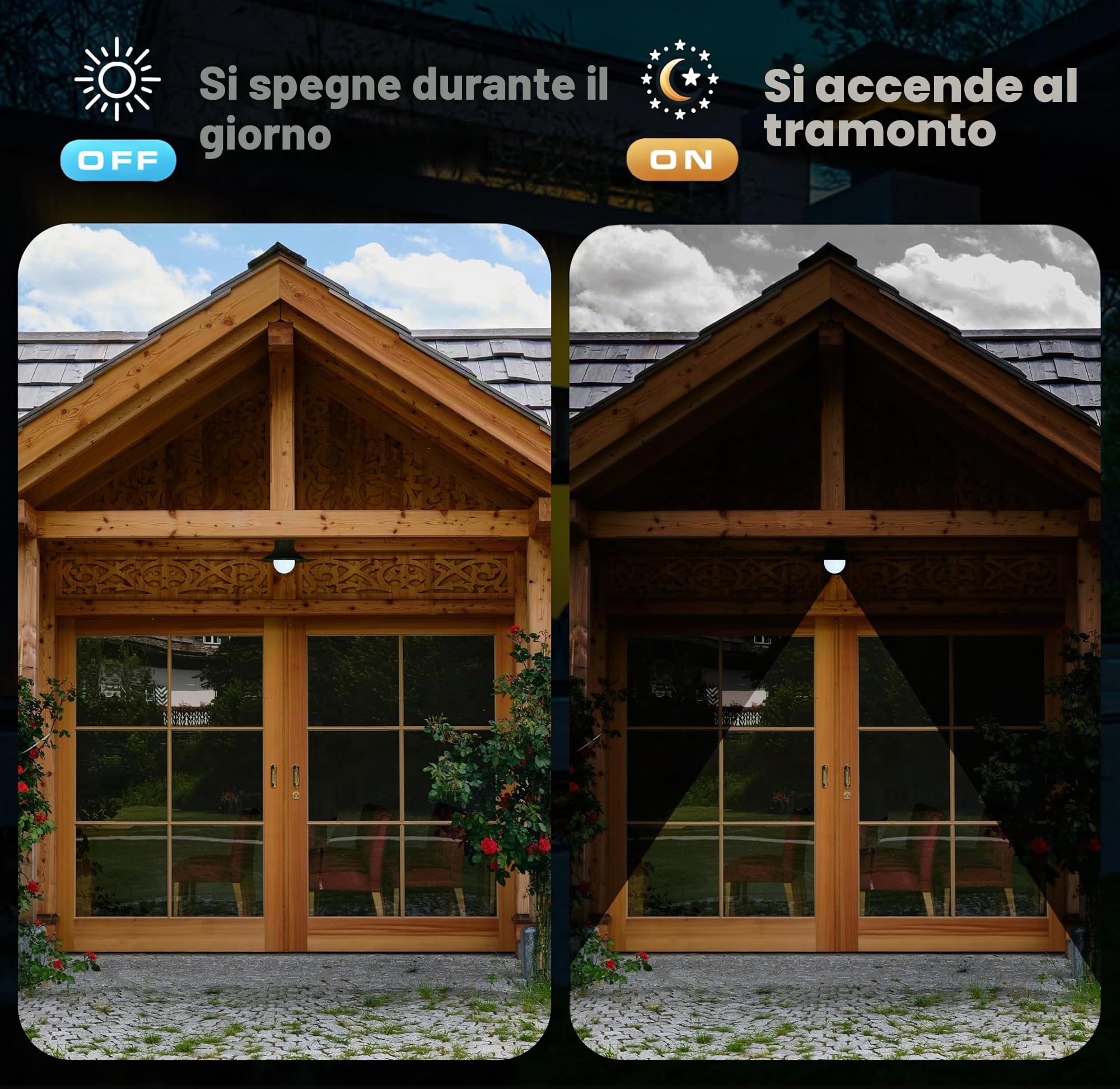 CLAR - Lampadina Crepuscolare da Esterno E27, 10W 3000ºK, Lampada per Illuminazione Esterna (Confezione da 10)