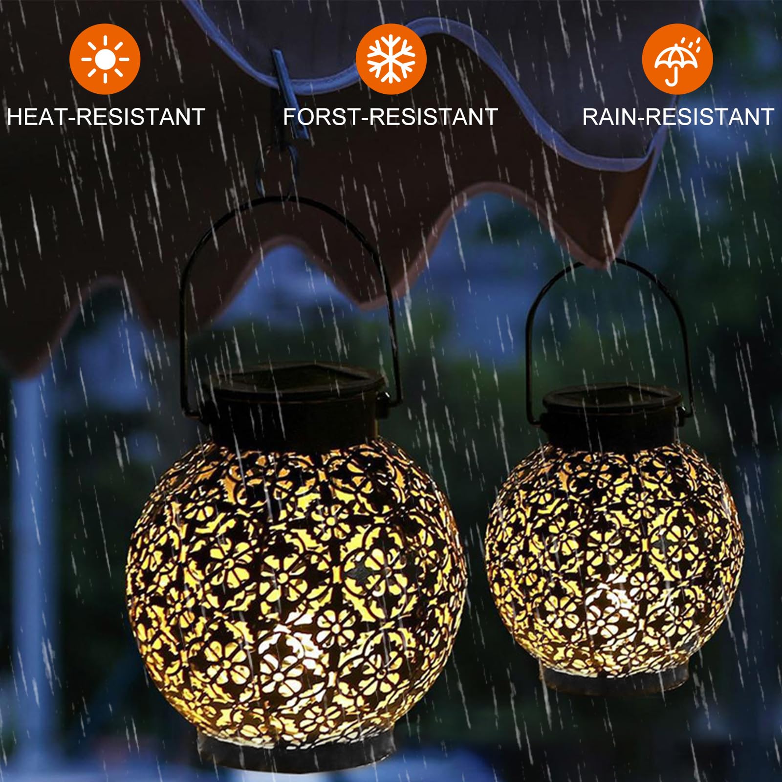 Solar Light Spiral LED Lantern (Ferrous Metals) - Image 2