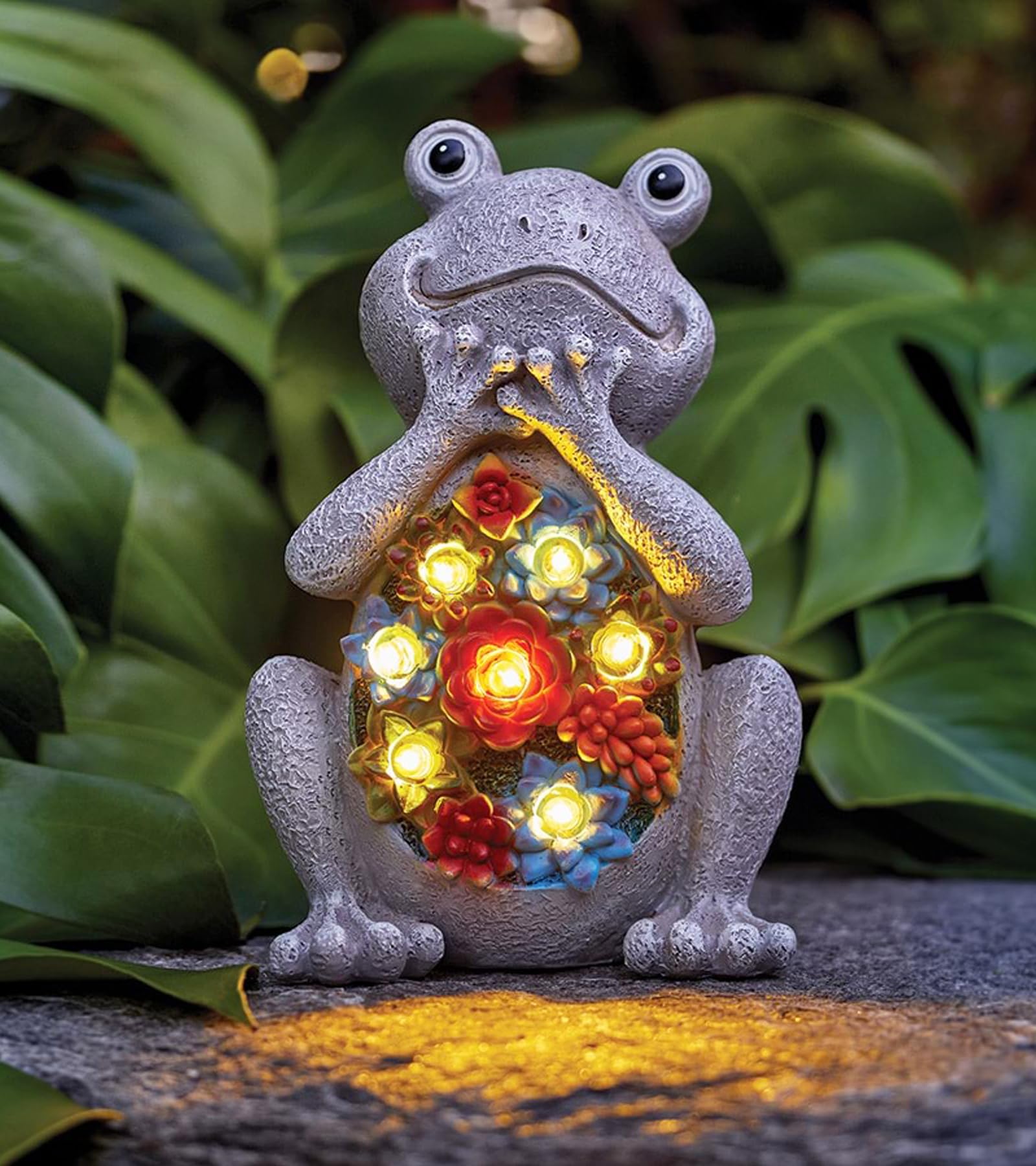 Yeomoo Meditation Yoga Frosch Figuren Gartendeko für Draußen Zen