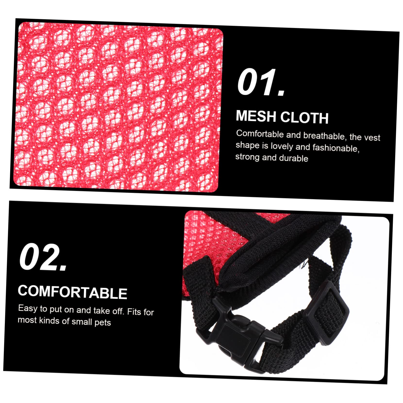 BESPORTBLE 12stücke Kühles Mesh-Geschirr Für Kleine Haustiere Inklusive Leine Für Outdoor- Mit Kaninchen Hamstern Und Meerschweinchen Zufällige Auswahl