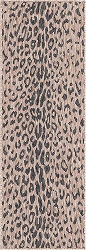 Vista 91 de Unique Loom Outdoor Safari Collection - Alfombra Samburu (10 pies cuadrados, natural/marrón claro)