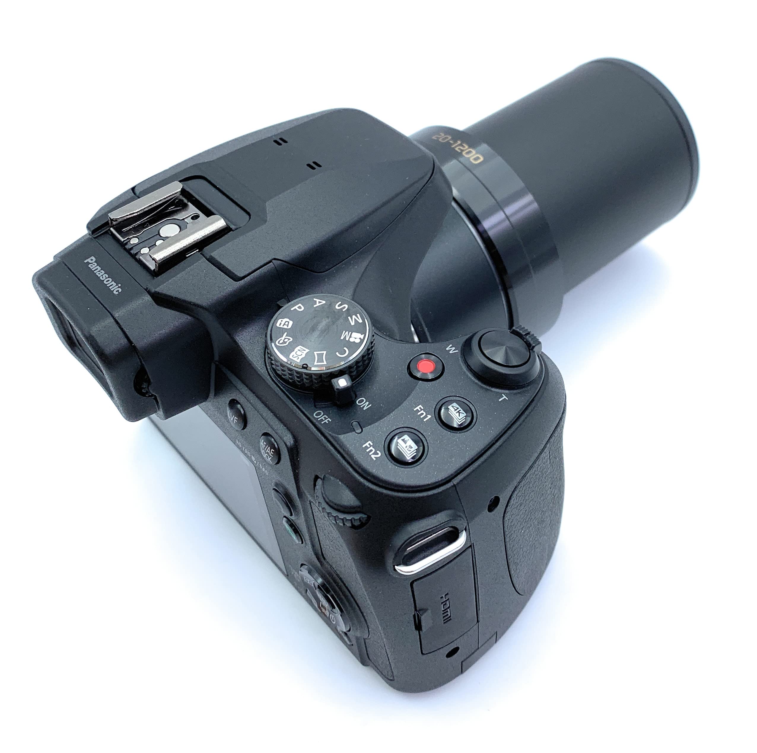 Panasonic Lumix FZ82 | Appareil Photo Bridge Zoom Puissant (Capteur 18MP, Zoom Lumix 60x F2.8-5.9, Grand angle 20mm, Viseur, Ecran tactile, Vidéo 4K, Stabilisation) Noir – Version Française