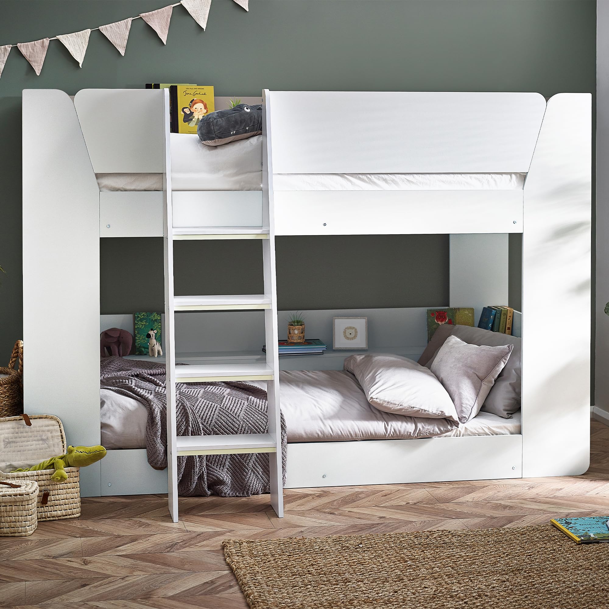 Julian Bowen Parsec Bunk Bed All White