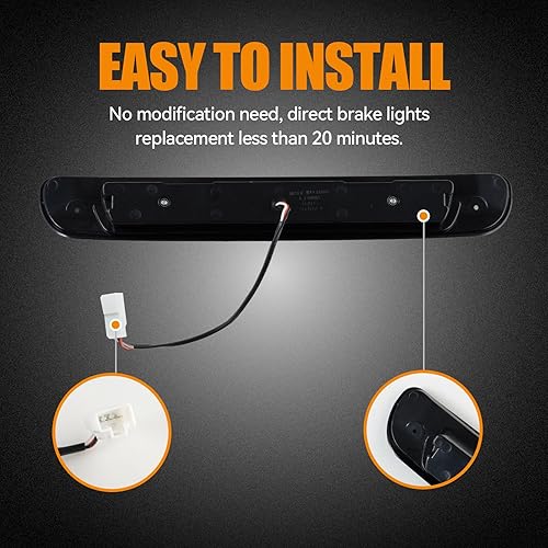 Miniatura 281 de Tercera tercera luz de freno para Chevy Silverado 1999-2006/GMC Sierra 1500 2500 3500HD, 2007 Silverado/Sierra Classic Modelo LED Time Tunnel