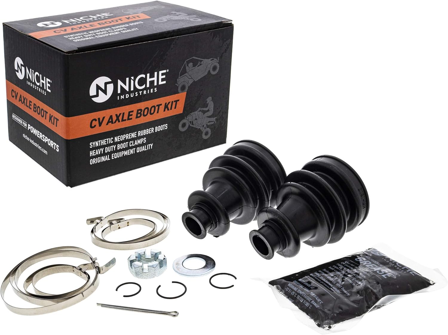 NICHE Front CV Axle Boot Kit For Polaris RZR 800 Ranger 400 Crew 570