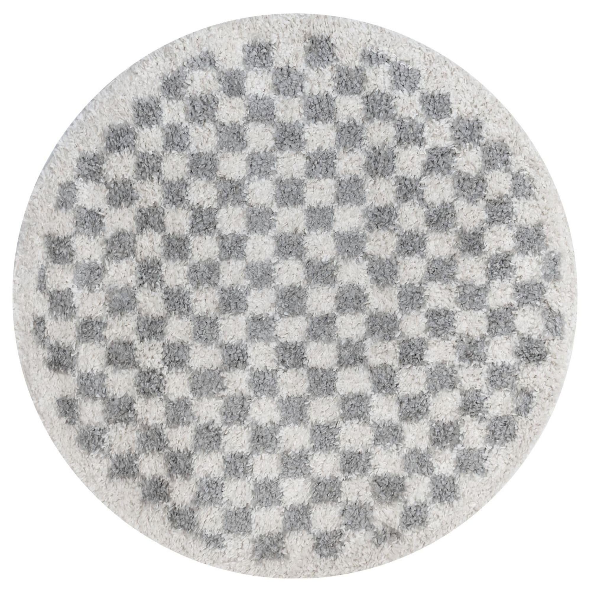 The Rugs Moodi Shaggy Grey Mulberry Rug Runner Tartan Thick High Pile For Living RoomsBedroomsHallwaysKitchens from B&Q