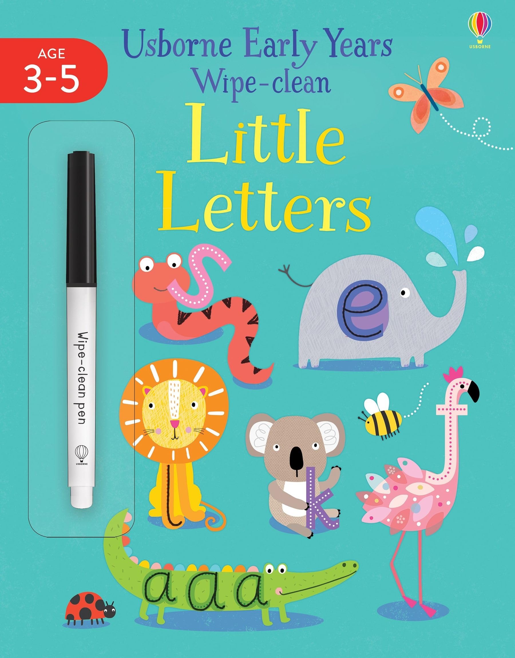 Jessica Greenwell Little Letters Wipe-Clean Paperback Book - Education