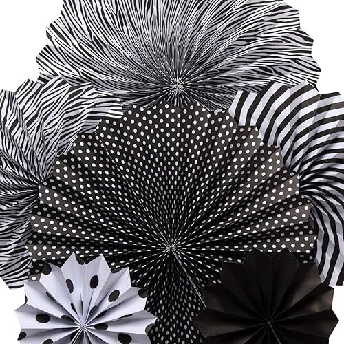 Miniatura 2 de ONUPGO Juego de 12 abanicos de papel, decoración de fiesta, decoración mexicana, para boda, cumpleaños, compromiso, despedida de soltera, baby