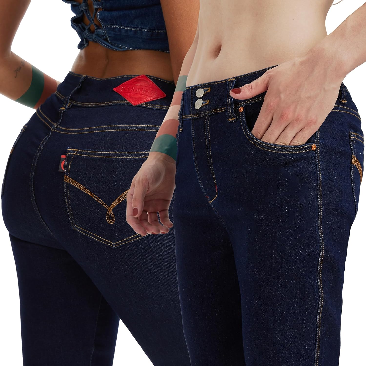 Tucking Shaping Skinny Jeans for Trans Women MTF Non-Binary, Comfort Tuck