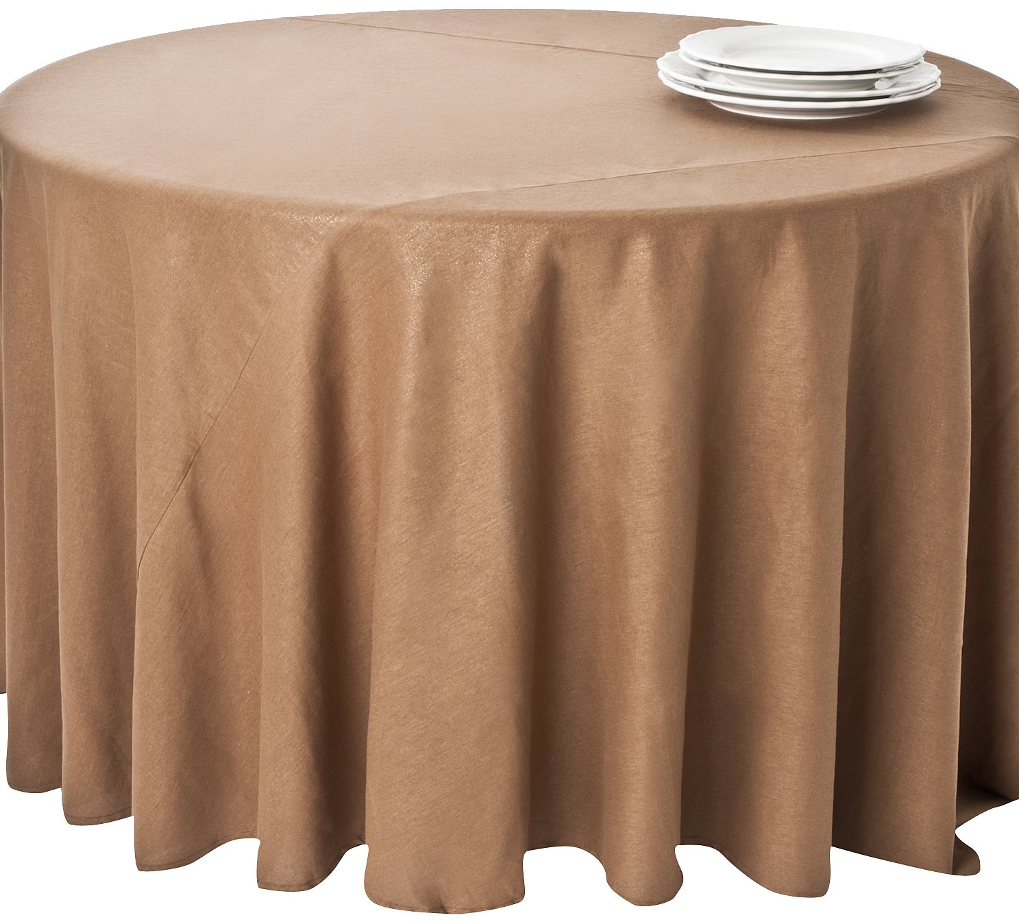 Buy SARO LIFESTYLE 7417 Lumina Round Tablecloth Liners, 90Inch, Bronze