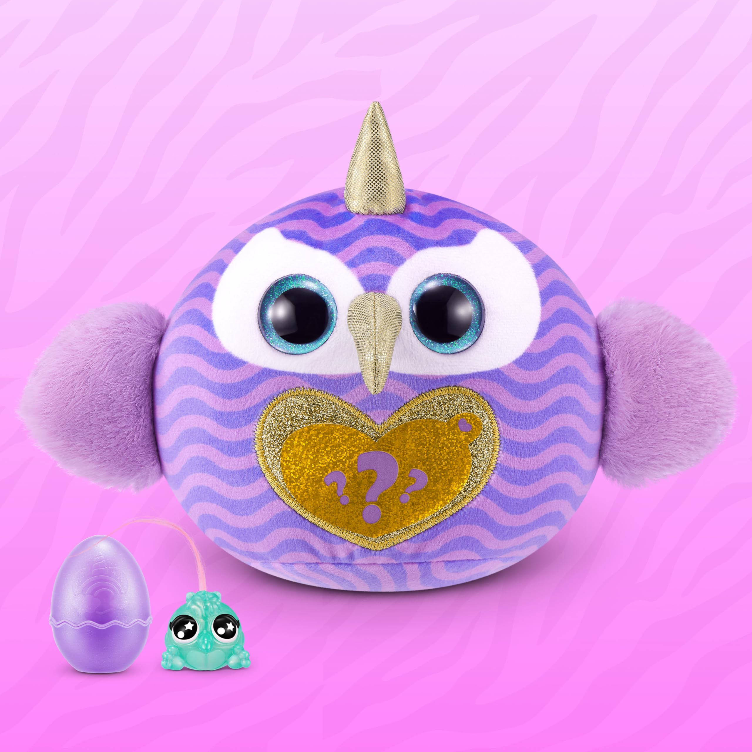 Rainbocorns Wild Heart Surprise (Peacock) by ZURU - Collectible Plush Toy with Surprises, Mystery Egg for Girls & Boys Ages 3+ - Image 4