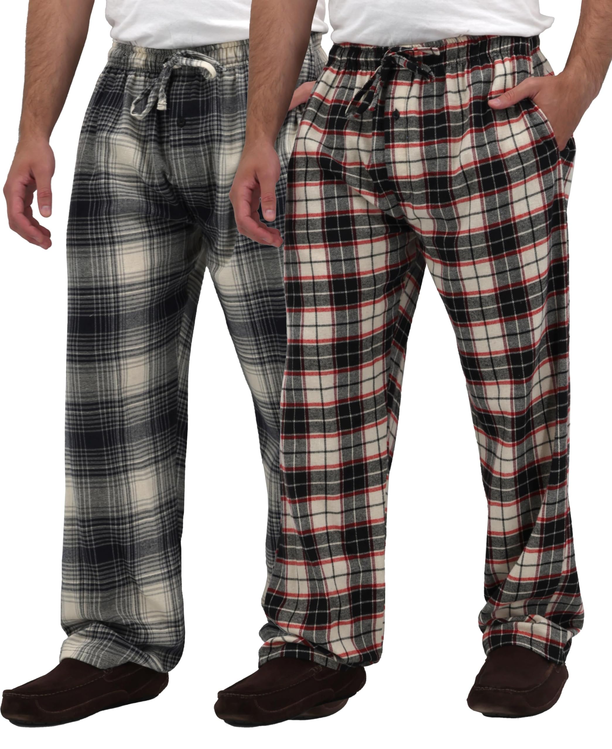 Andrew Scott Men's Flannel Drawstring Pajama Pants
