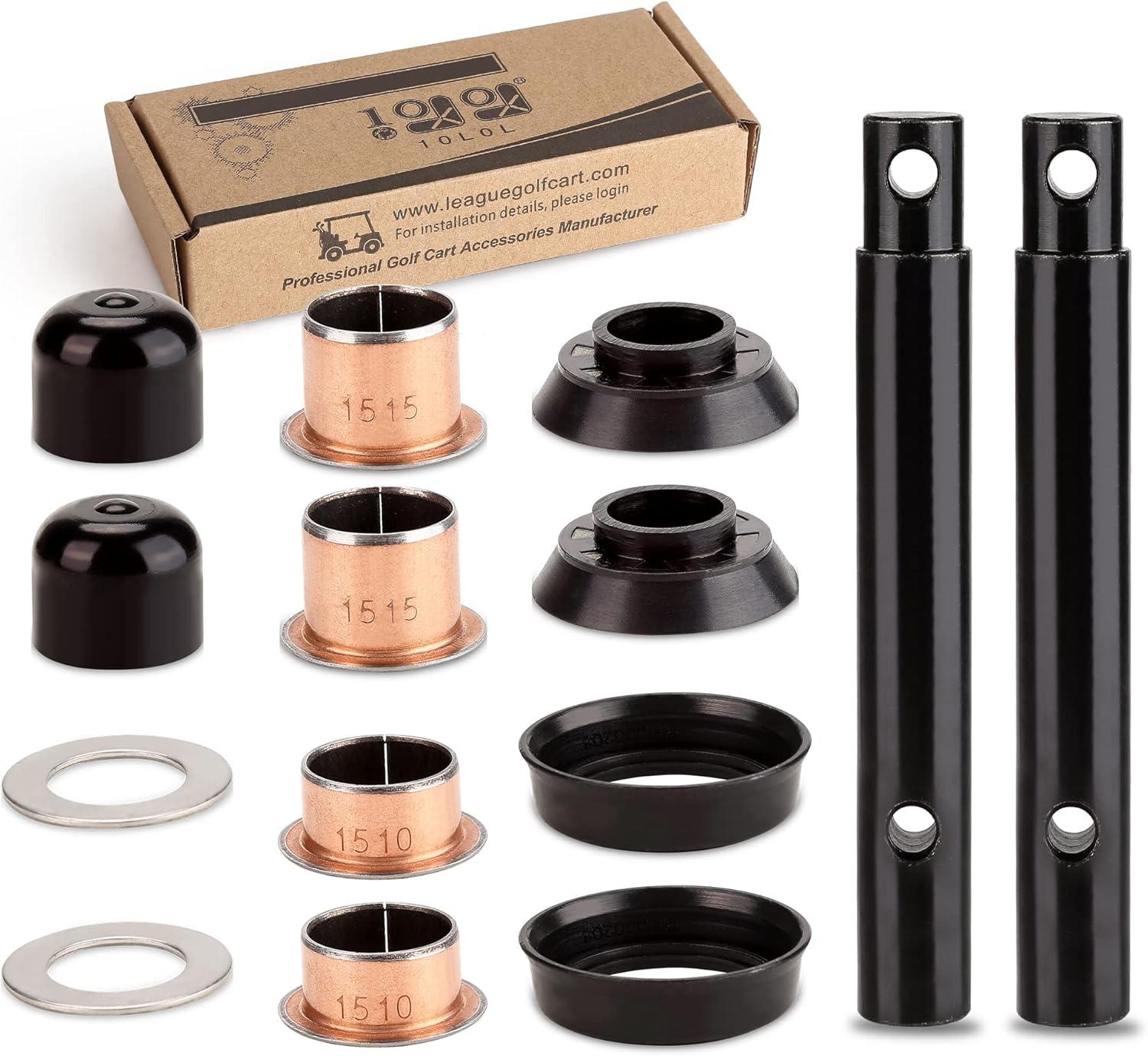 10L0L Golf Cart King Pin and Bushing Kit Fits Yamaha(G&E