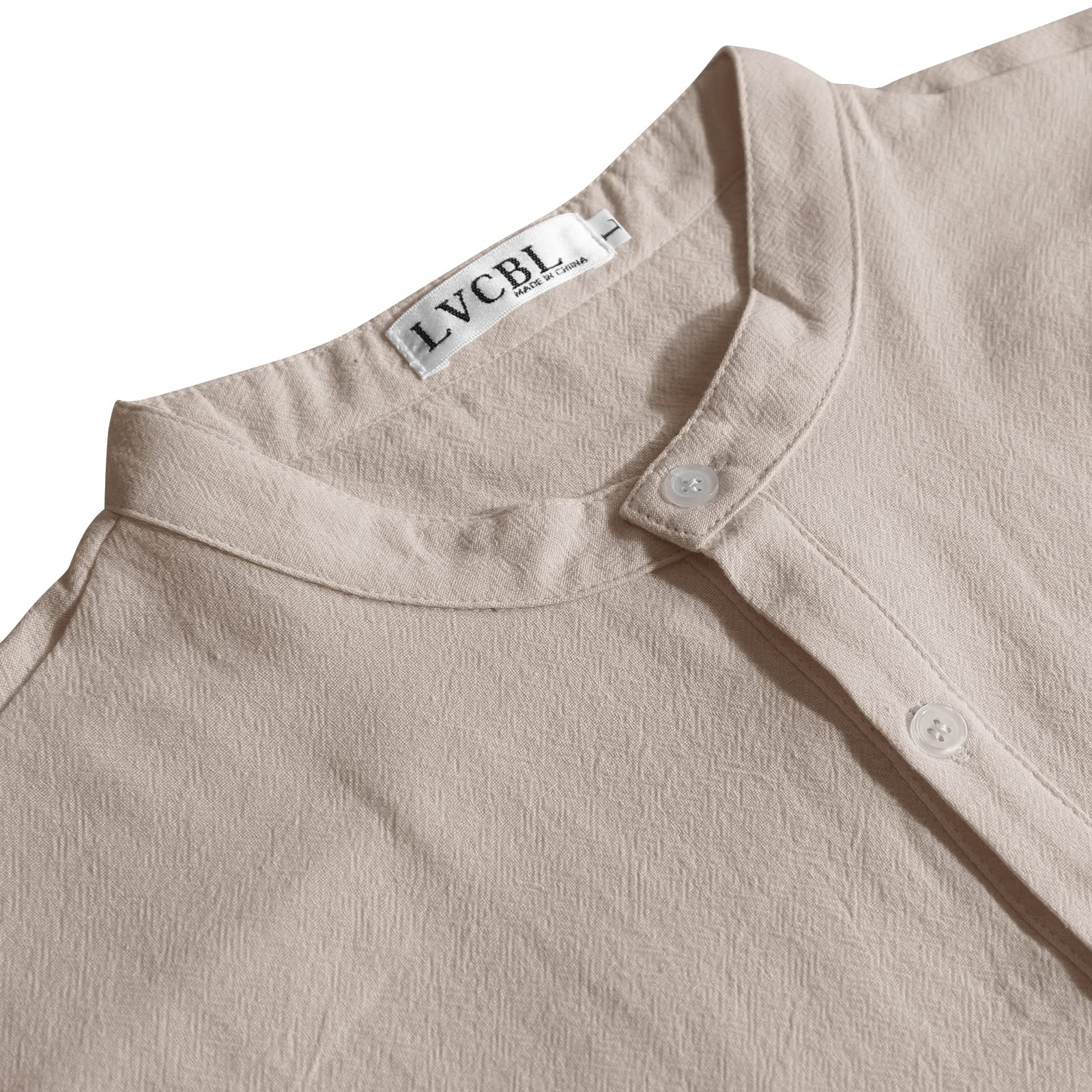 LVCBL Camicia da Uomo A Maniche Lunghe Estiva per Il Tempo Libero in Lino Vestibilit Normale