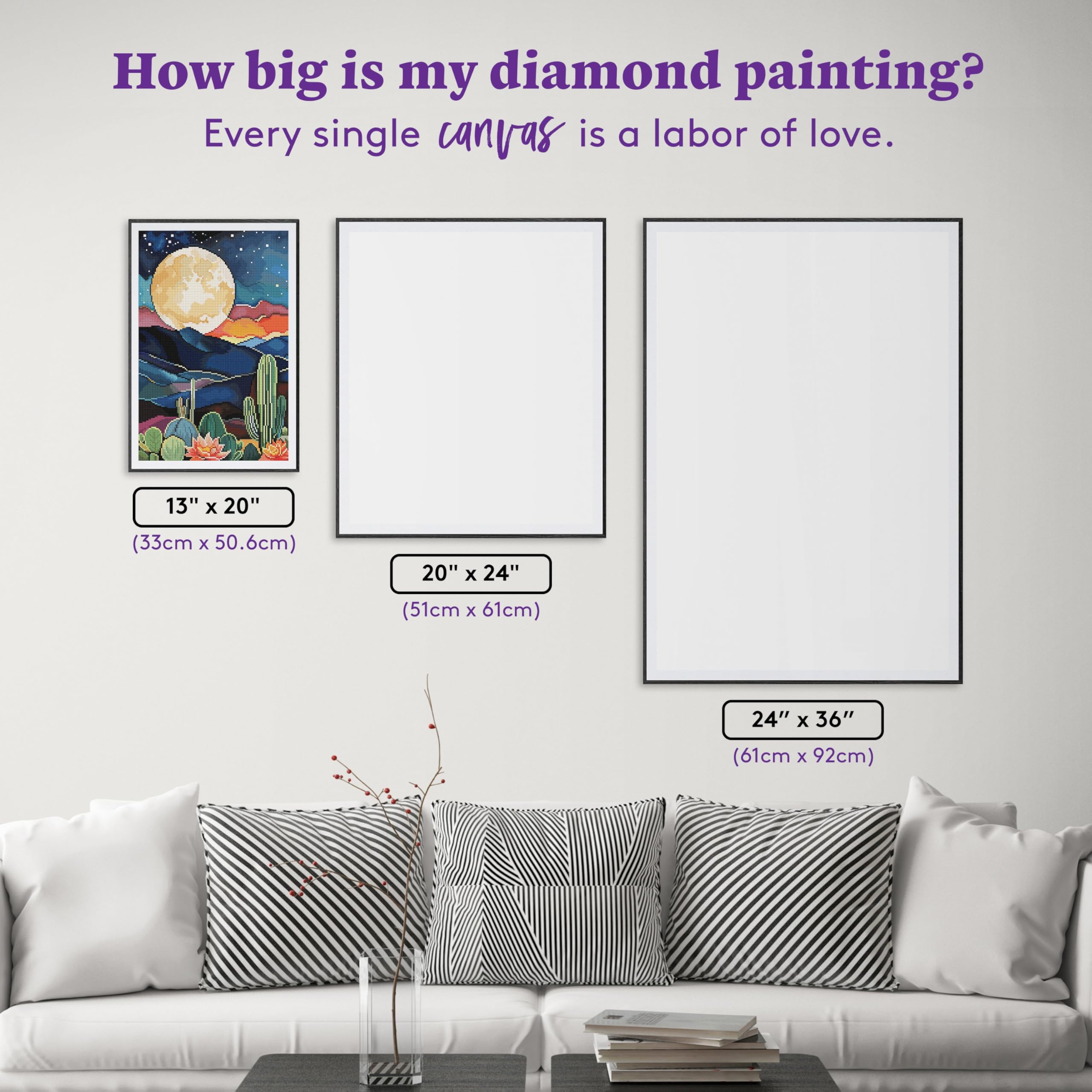 Amazon.com: DIAMOND ART CLUB Night in New Mexico Diamond Painting