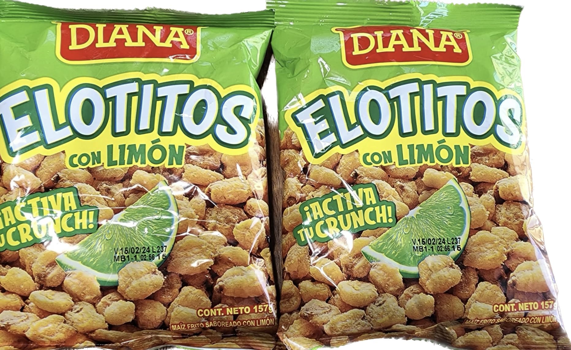 Diana Cornbits Limon Snack 4.3 oz - Elotitos con Limon