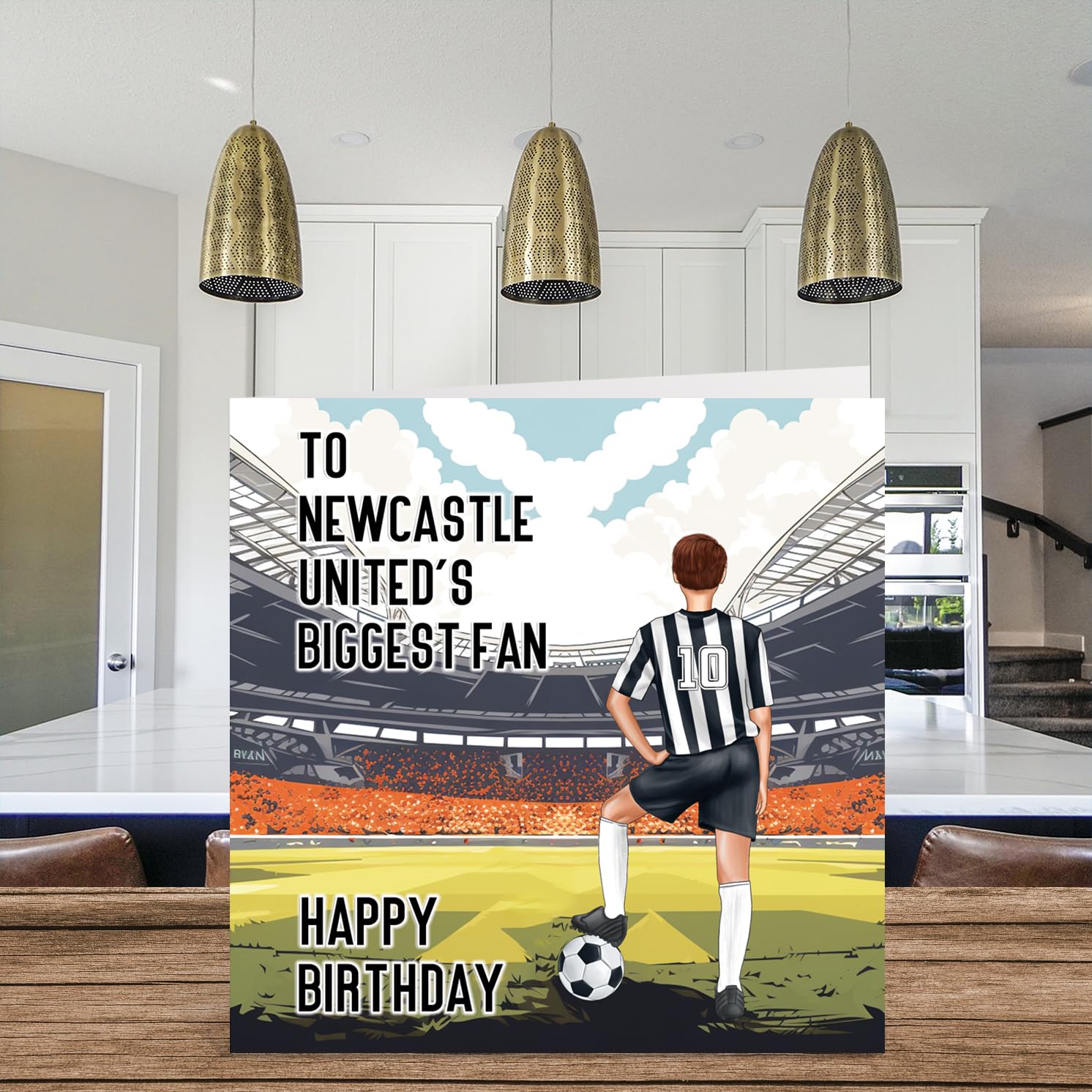 Personalised Newcastle Football Birthday Card Son Grandson Dad Brother Uncle BAQ - Foto 6