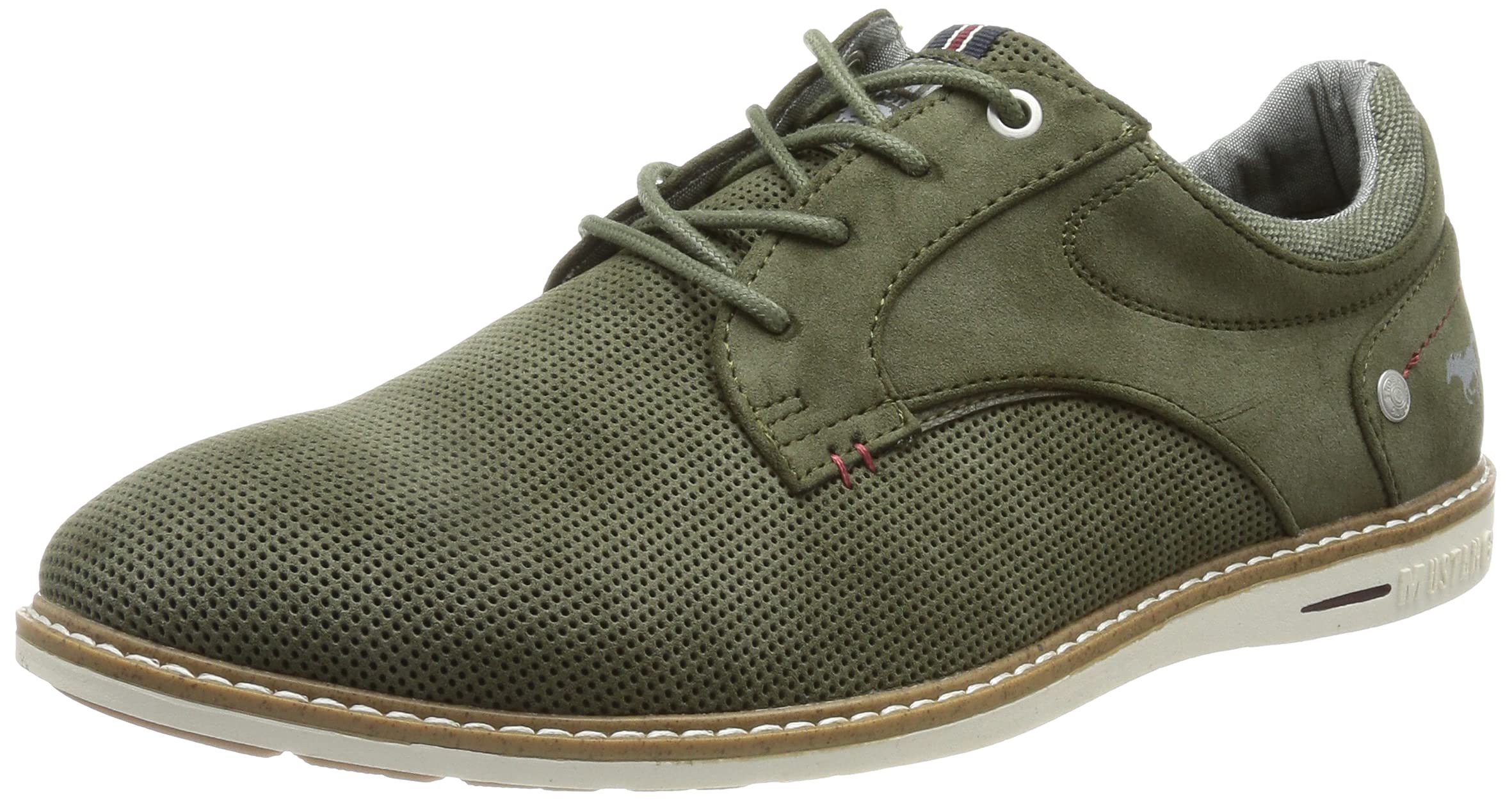 Mustang 4150-305-77, Men’s Derby, oliv, 9 UK (43 EU)
