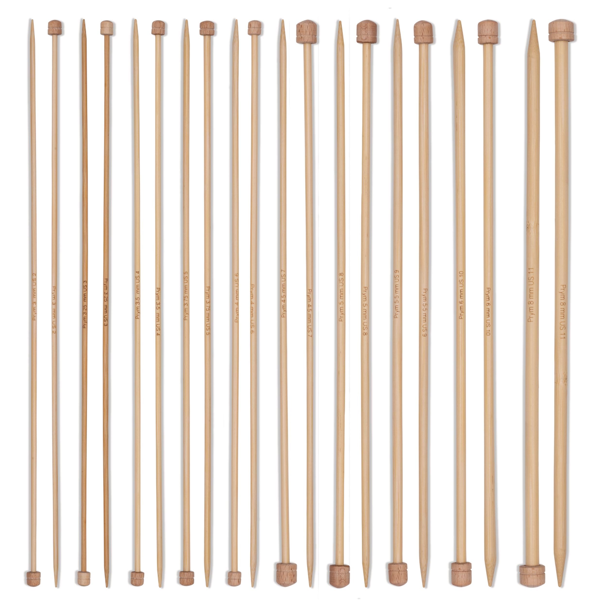 Prym 222930 Jackenstricknadel BAMBUS Set grün 3,0-8/33