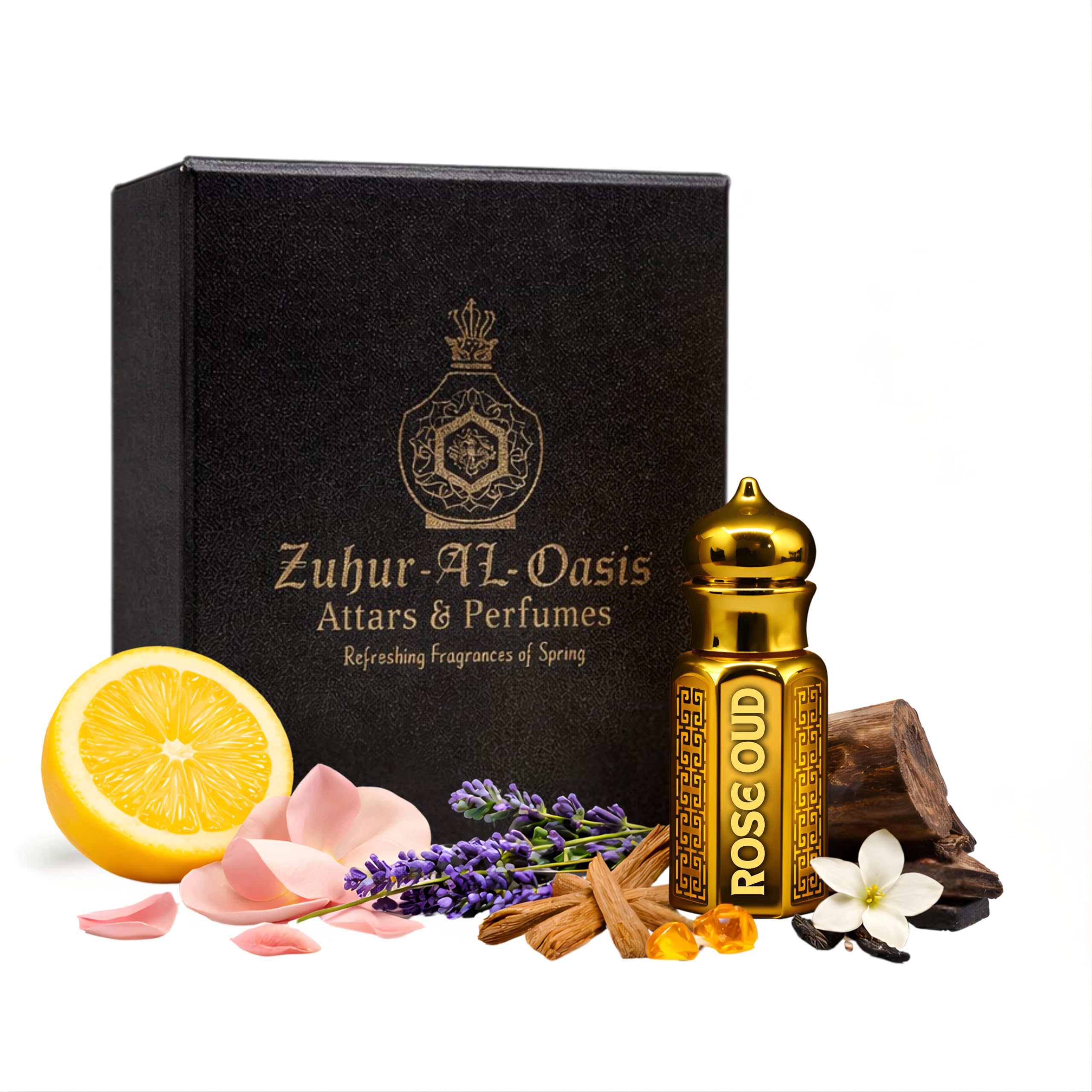 Premium Rose Oudh Unisex Attar 12 ML | Attar for Men & Women| Gift for Men & Women | Top best Fragrance (Lemon, Turkish rose, Lavendar) | Grooming Essentials | Long lasting Smell ,Non Alcoholic & Safe on skin-image-37